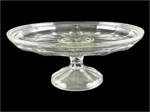 Vintage Clear Glass Cake Plate Stand