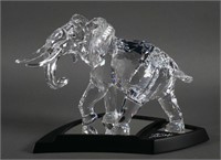 Large Swarovski Crystal Elephant Figurine