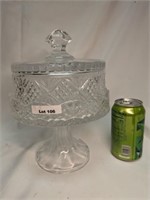 Shannon Lead Crystal Small Pedestal Cake Plate