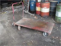 Metal Cart  60x30 Inches   7 Inch Casters