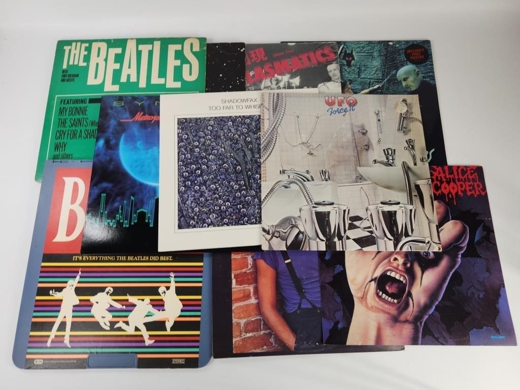 ASSORTED LOT OF LP RECORD ALBUMS & LAZER DISC