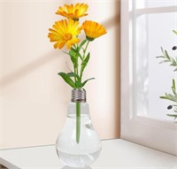 New, Light Bulb Vase,Glass Air Plant Vase - Clear