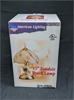 NIB 15" Boudoir Touch Lamp