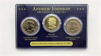 Andrew Johnson Presidential Dollar Coin Set