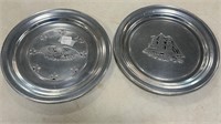 Two Wilton Pewter Plates