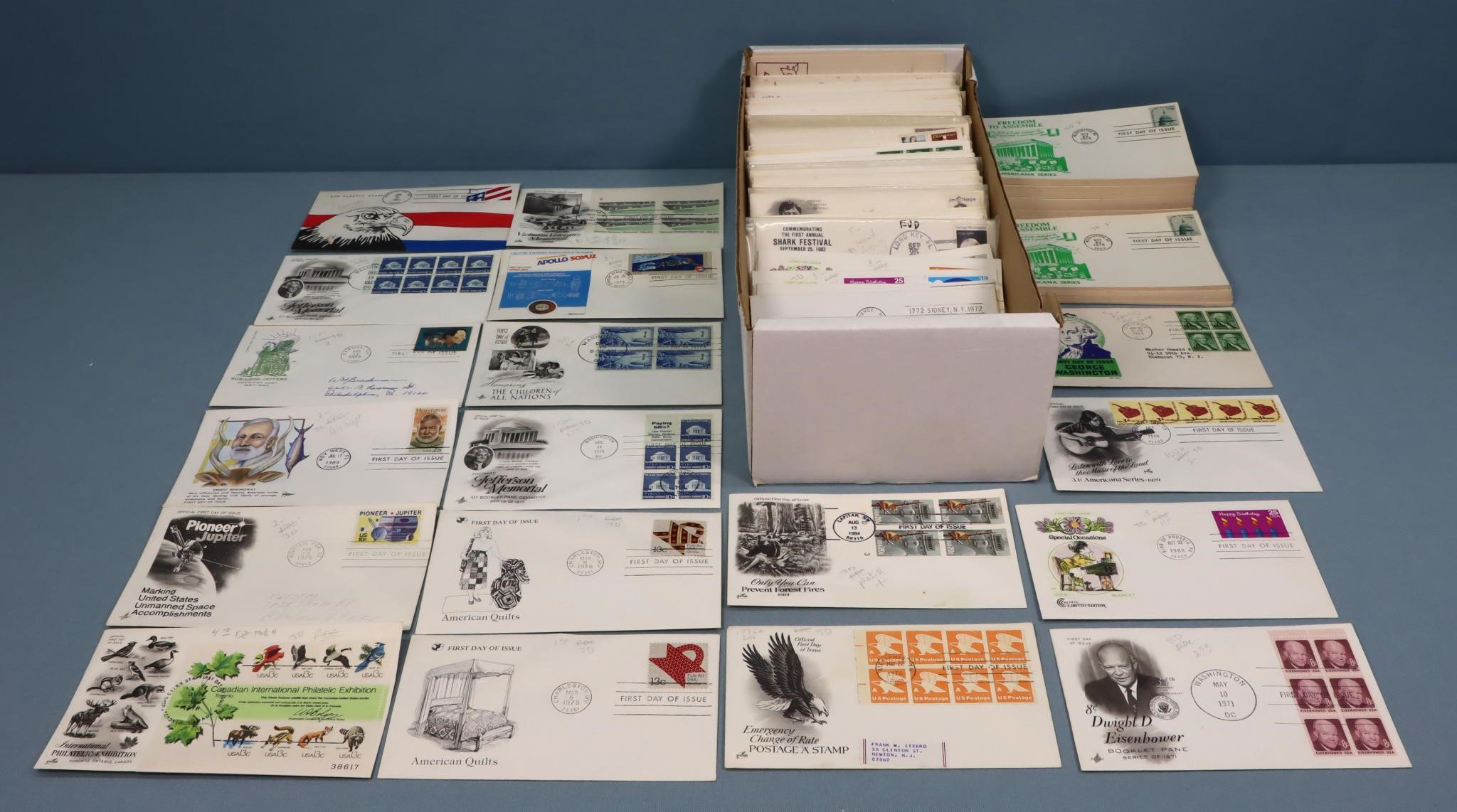 Large Lot of 1970s-1980s First Day Covers