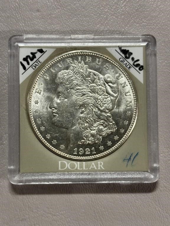 UNCIRCULATED MORGAN DOLLAR 1921-D