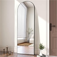 OLIXIS Arched Full Mirror 64x21  Stand  Black