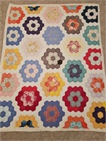 Handmade Flower Pattern Quilt