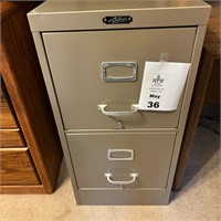 2 Drawer Metal File Cabinet