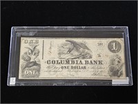 1852 The Columbia Bank $1 Note