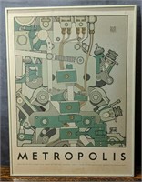 Framed 1981 Museum Poster for 'Metropolis'