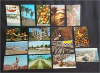 16 Vtg Travel Souvenier Postcards