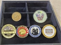 (6) Military Challenge Coins