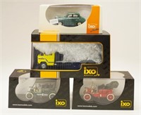 Four various IXO model cars / trucks
