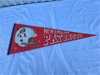 Vintage 1980's NFL NEW ENGLAND PATRIOTS Pennant