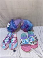 3QTY/ GIRLS SUMMER SANDALS/ SIZE 3/4 and M-L