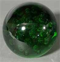 5 1/2" Large Heavy Green Paper Weight