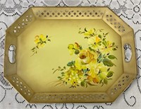 Vintage Painted Nashco Metal Serving Tray