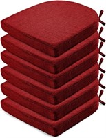 Wellsin Chair Cushions for Dining Chairs 6 pck