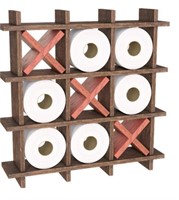 COMFIFY TIC TAC TOE TOILET PAPER HOLDER STAND -