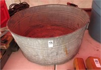 24" round metal wash tub