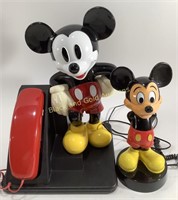 (2) Vintage Disney Mickey Mouse AT&T Telephones