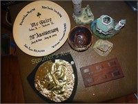 Irish heritage cottages, anniversary plate, etc