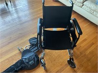 Wheelchair with feet rests