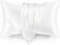 Satin Pillowcase for Hair  Skin  White  20x30