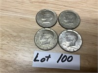4-1968 Kennedy Half Dollars