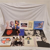 Collection Of 13 Vinyl Records From The 80's
