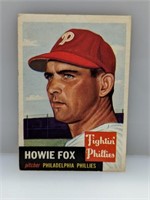 1953 Topps #22 Howie Fox Philadelphia Phillies