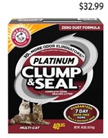 ARM & HAMMER Clump & Seal Platinum Cat Litter, Mu