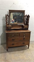 Antique Dresser with Mirror K10A