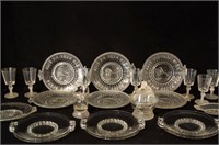 Vintage Clear Glass with Lion motif