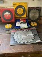 Assortment of sawblades and Masonary wheels