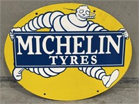 MICHELIN TYRES Pictorial Enamel Sign - 530 x