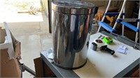 Chrome Mini Trash Can