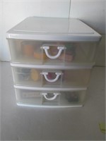 STORAGE DRAWER  WITH TOYS ,  CRAFT ITEMS