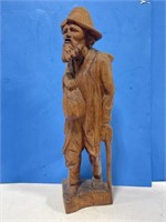 Carved Wooden Sculpture 16 " Tall
