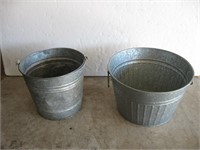Galvanized Bucket & Tub