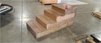 H-D stairs for camper made out of 2" lumber.