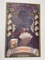 Budweiser Gambler Poker Player Canvas Print