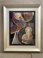 Large Framed Abstract Print