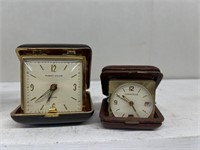 Travel clocks PHINNE-WALKER and CARAVELLE