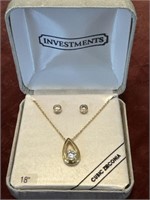 Investments Necklace & Earrings Cubic Zirconia