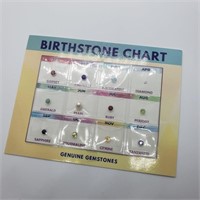 $300 Geniune Birthstone Chart