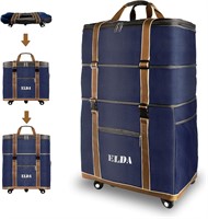 ELDA Expandable Luggage Suitcase, Dark Blue