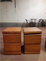 Matching Nightstands 15"x17" and 24" tall